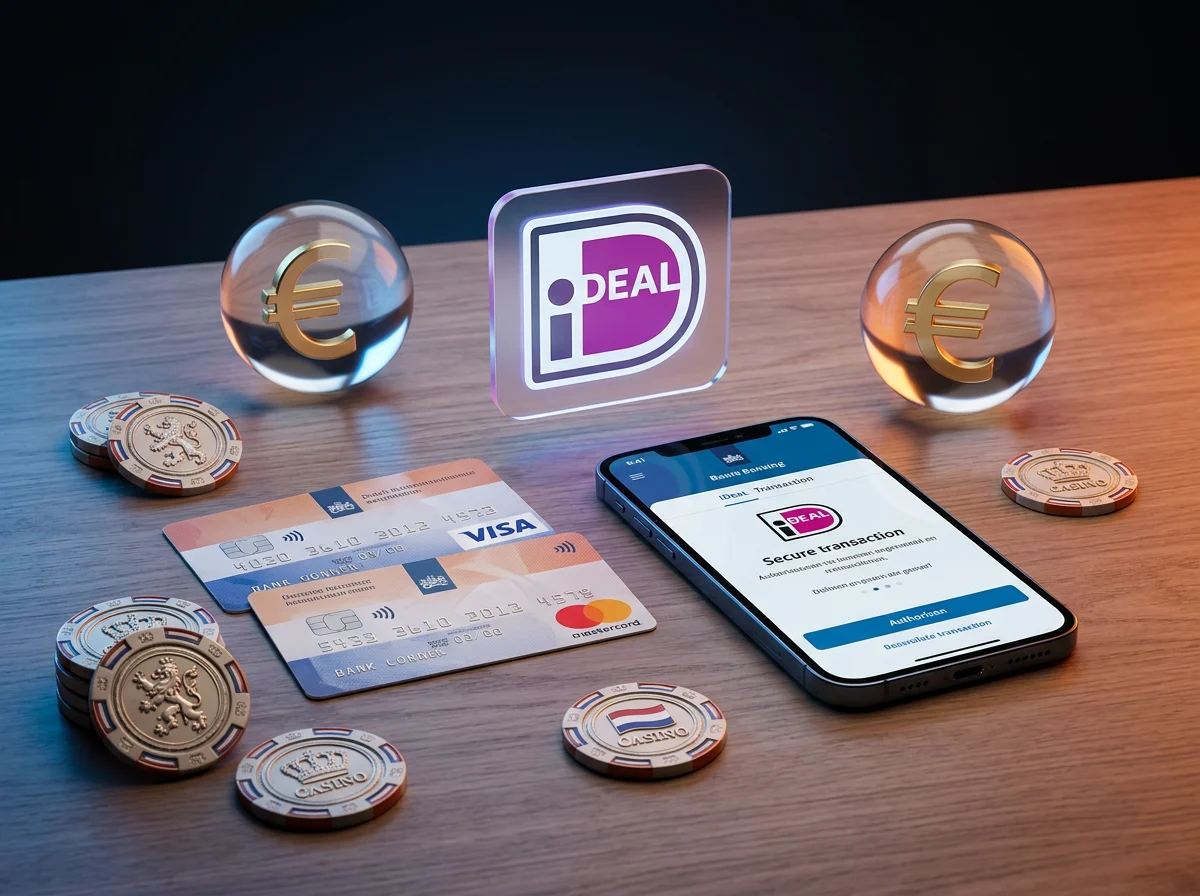 Verschillende betaalmethoden voor online casino's in Nederland met bankpassen en digitale betalingen