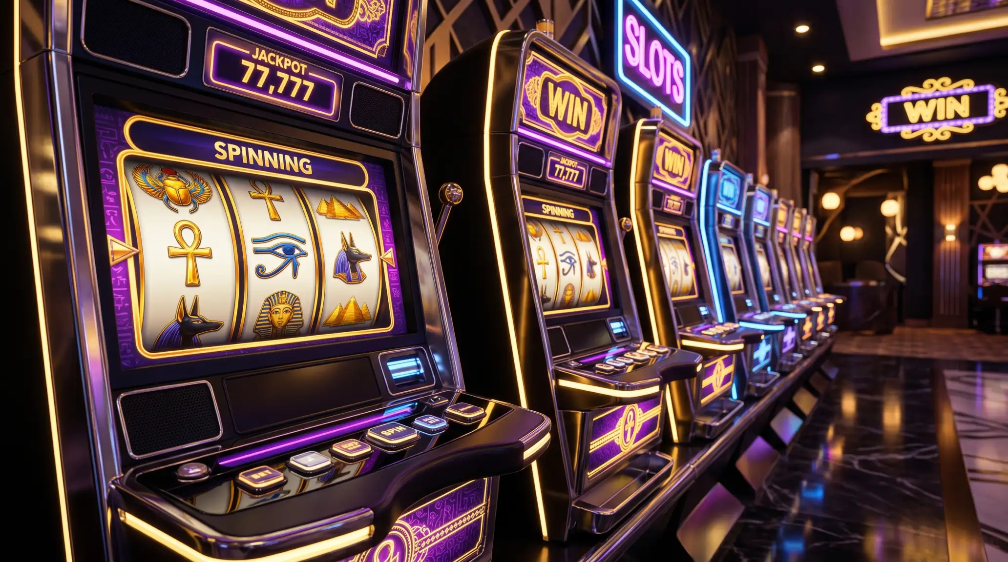 Automaty do gier IGT w kasynie - kolorowe maszyny slotowe od International Game Technology