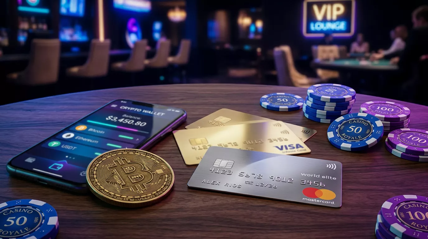 Metodos de pago disponibles en casinos online con tarjetas, monederos electronicos y criptomonedas