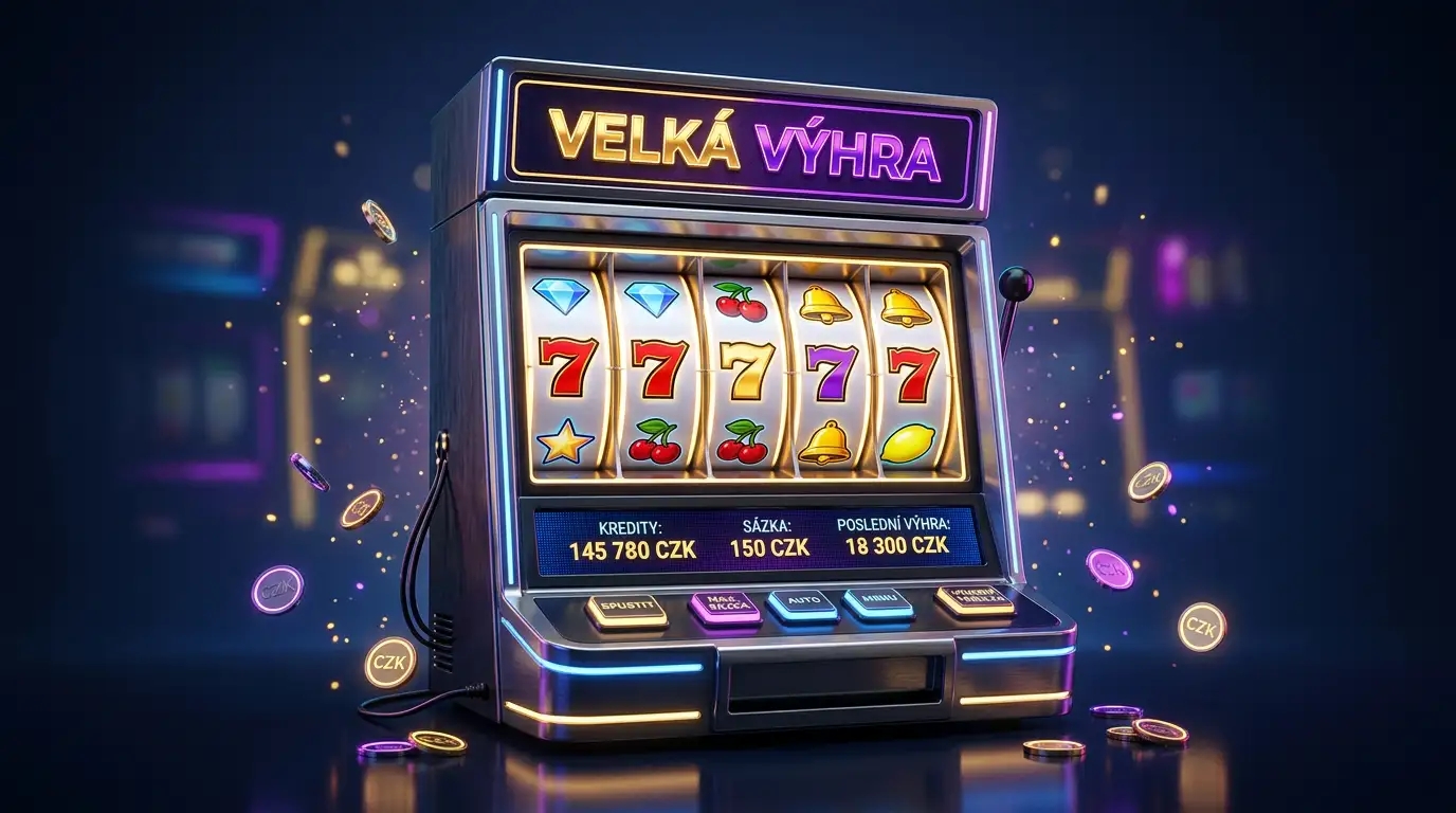 Barevne valce online automatu s ceskou tematikou na tmavem pozadi