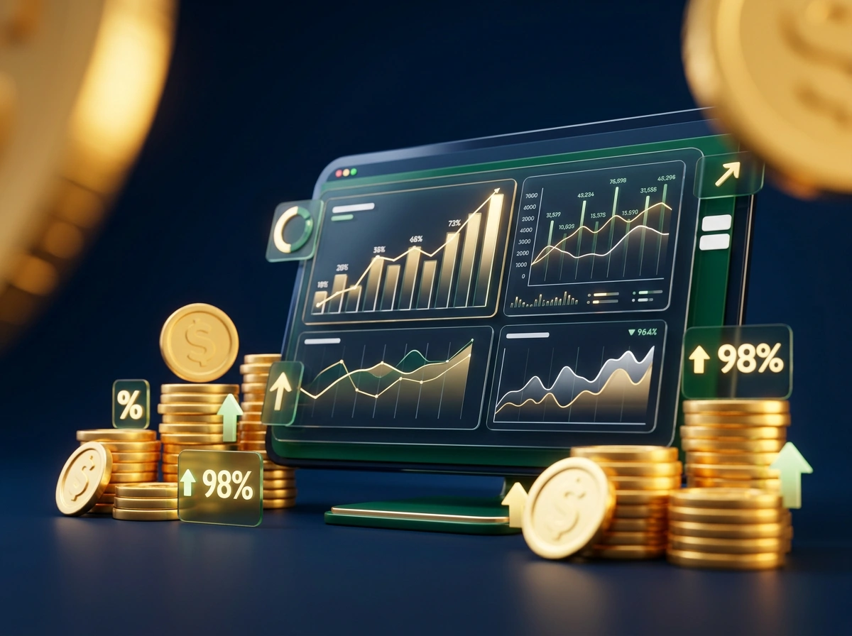 Vizualni prikaz izplacilnih mehanizmov v spletnih igralnicah z elementi digitalnega stavljenja in financnih transakcij