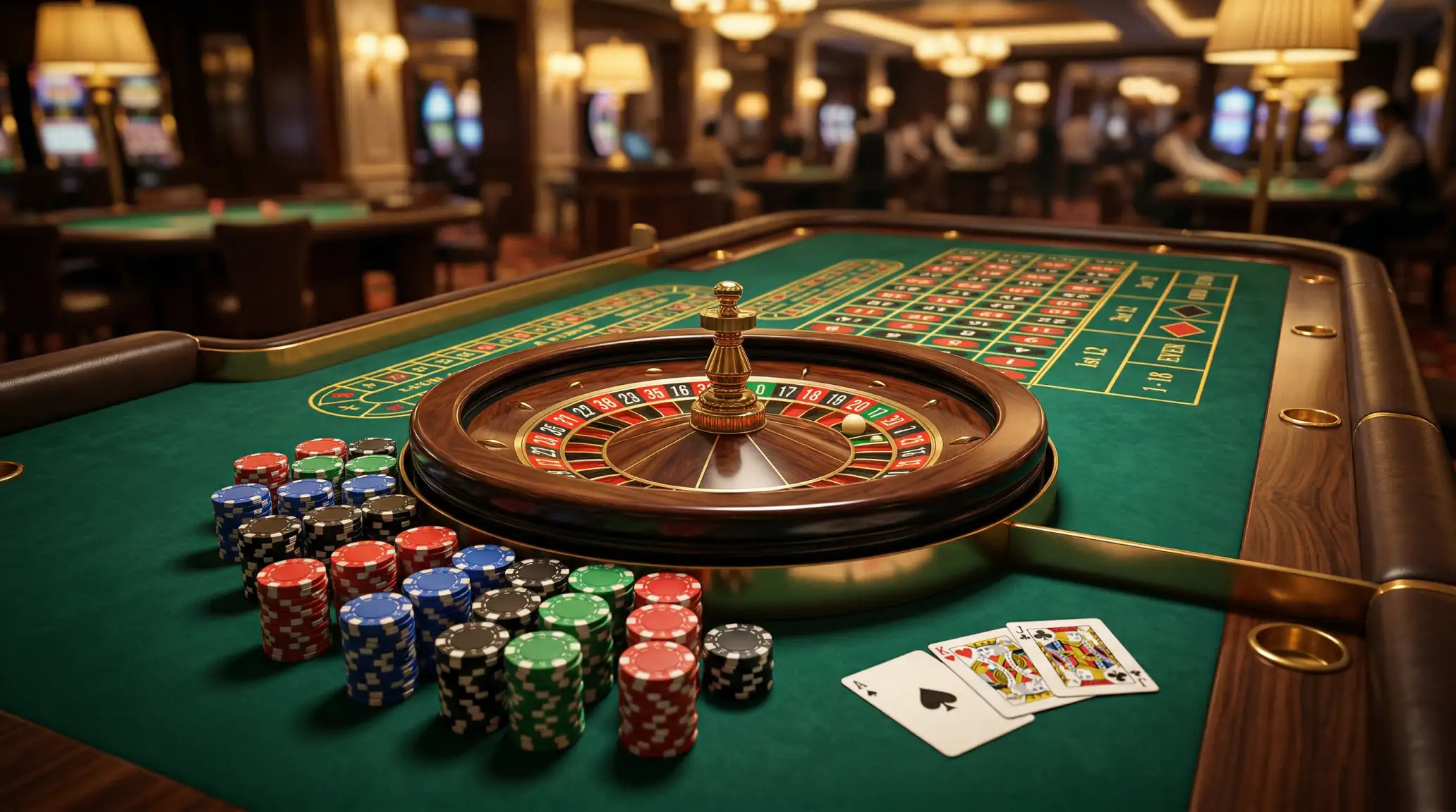 Turkiye'de online casino oyunlari icin rulet masasi ve fis gorseli