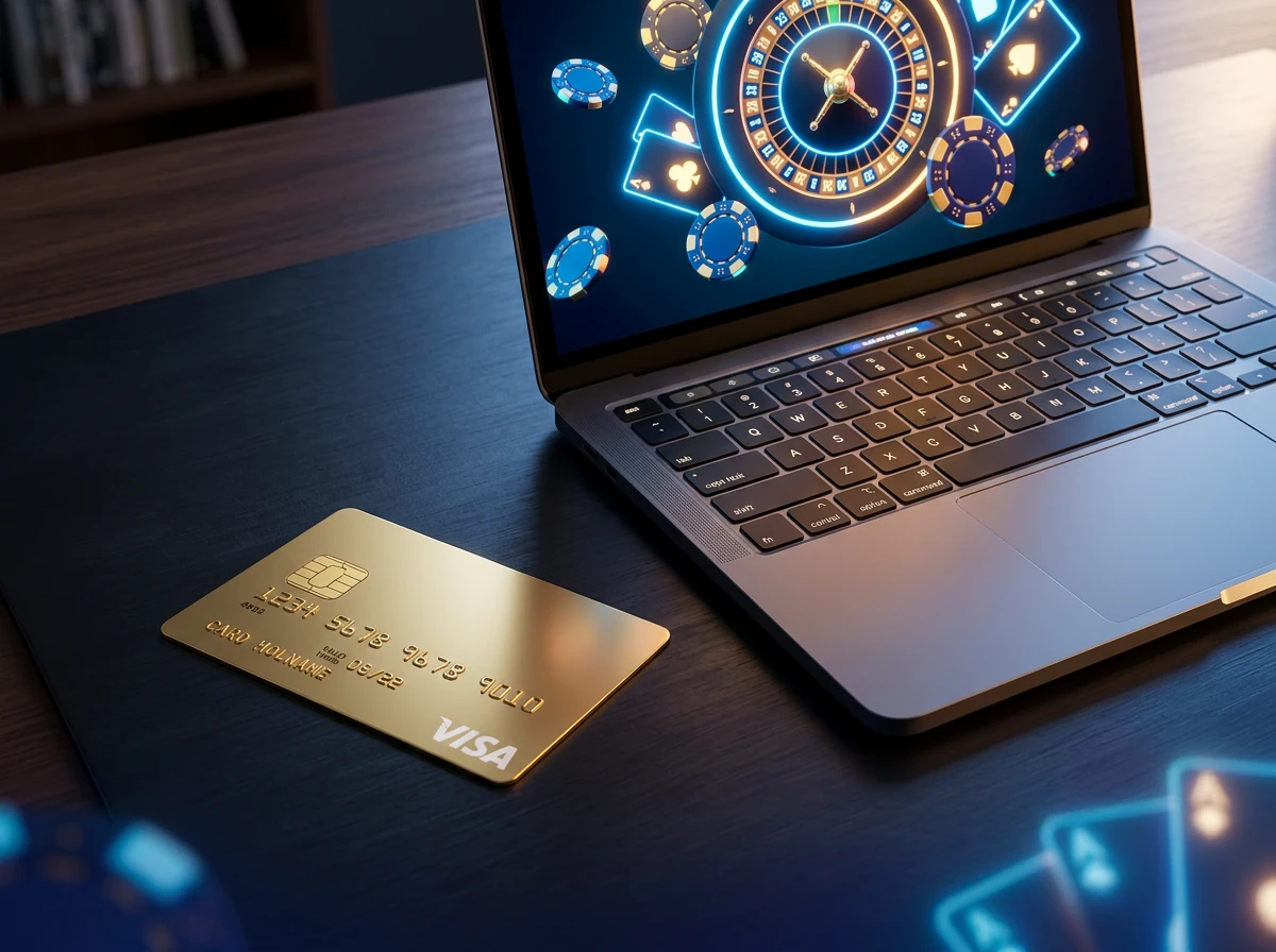 Visa bankkartya es laptop kepernyojen online kaszino befizetesi felulet Magyarorszagon