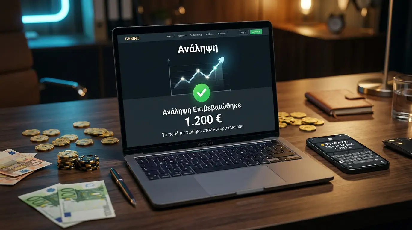 Άμεσες αναλήψεις σε ελληνικά online καζίνο με ψηφιακά πορτοφόλια και κάρτες